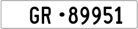 Trailer License Plate